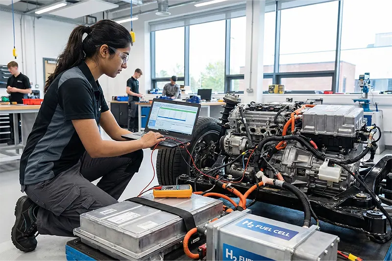 Automotive Hybrid EV Vehicle & Hydrogen Fuel Cell Technologies